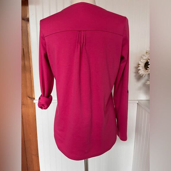 BOGO L.L Bean Pink Button Up Shirt Roll-Tab Sleeve - Picture 5 of 5
